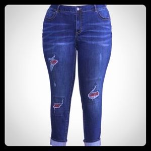 CATO Ankle Jeans Size 20W  NWOT